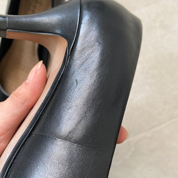 Collection by Clarks 100% Genuine Leather Black Comfortable High Heels - Picture 7 of 13